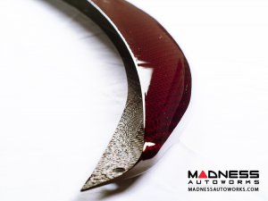 FIAT 500 Front Spoiler - Carbon Fiber - Red Candy